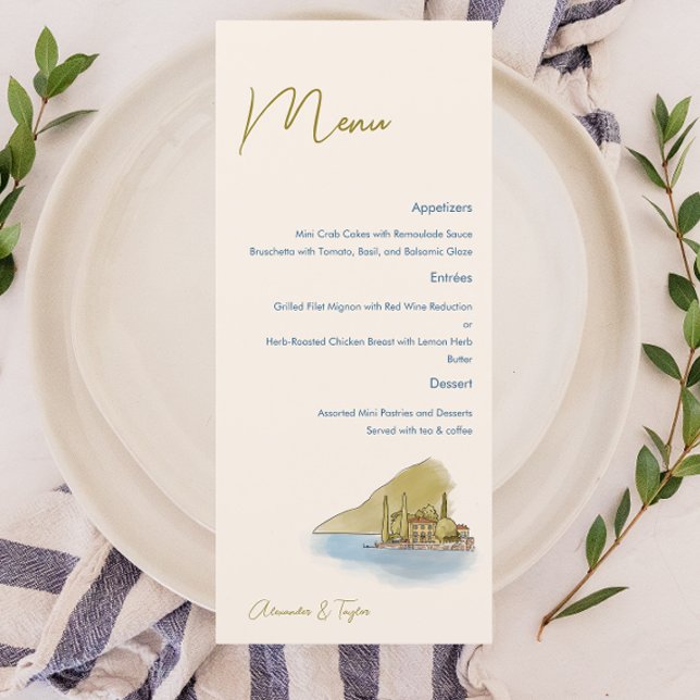 Menú Boda acuático del lago Como (Subido por el creador)