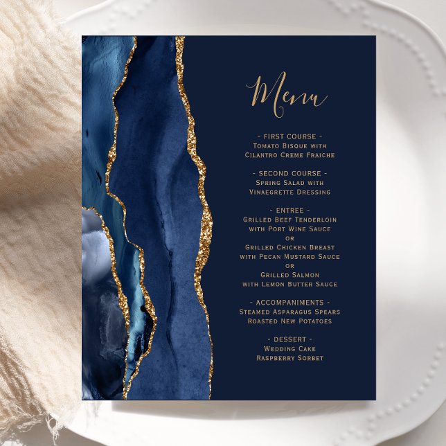 Menú Boda Agate de Oro Azul de la Marina Presupues (Subido por el creador)