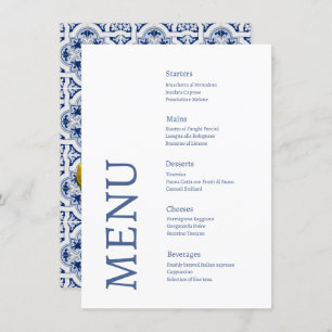 Menú Boda Amalfi Coast Lemon Tiles Italia