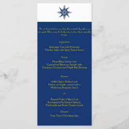 Menú Boda Amarillo de la Marina de la brújula náut