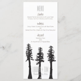 Menú boda Árboles de secuoya