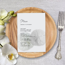 Menú boda Arena Dólares Gris Neutral