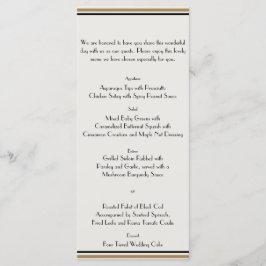 Menú Boda Art Deco Gold Posh
