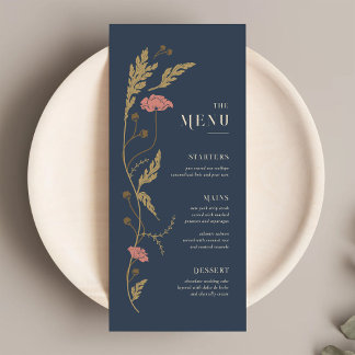 Menú Boda Art Nouveau vintage