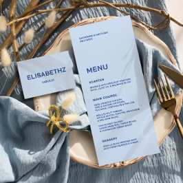 Menú Boda Azul