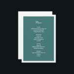 Menú Boda azul<br><div class="desc">Cree su propio menú Boda azul introduciendo su información en los campos proporcionados. Este diseño complementa la suite de invitaciones a la boda de montaña rusa que se encuentra en mi tienda Zazzle.</div>