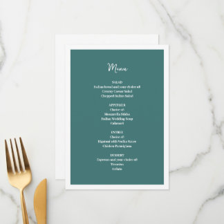 Menú Boda azul