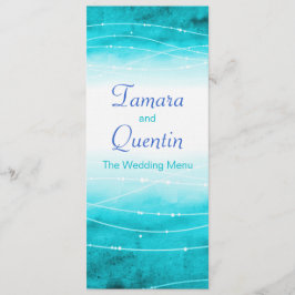 Menú boda azul marino con un estilo moderno de abs