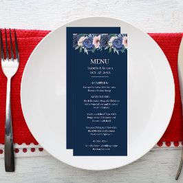 Menú Boda Azul Polvo Champagne Marfil Navy 