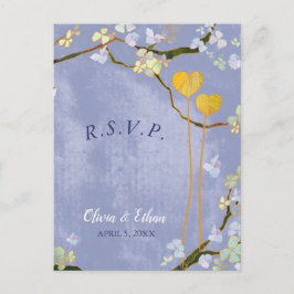Menú Boda azul primavera Elección RSVP