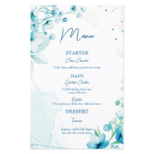 Menú boda Blue Blossom & Breeze