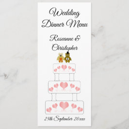 Menú Boda Boda de diseño de tarta
