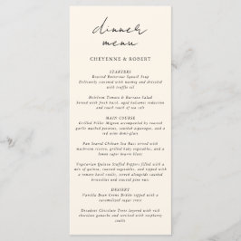 Menú Boda bohemio de la selva acuática encantada