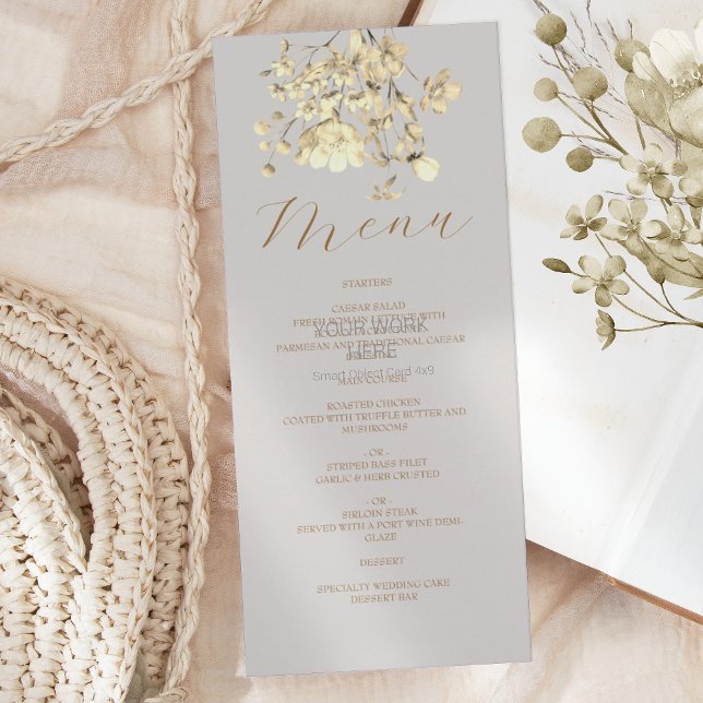 Menú Boda Boho Fall Wildflower (Subido por el creador)