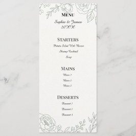 Menú Boda Botánica Sage