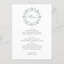 Boda botánico de menta. Follaje elegante y sencill