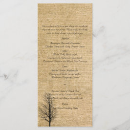 Menú Boda Burlap y Birch Posh