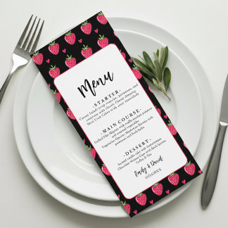 Menú Boda Caprichosa de Fresa Rosa