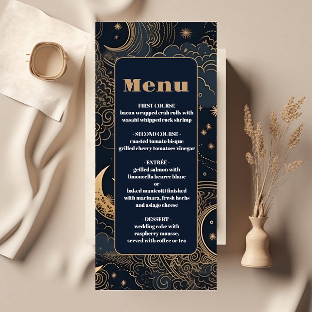 Menú Boda Celestial de Oro Azul Medianoche (Subido por el creador)