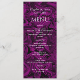 Menú Boda Chic Morado