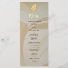 Menú Boda chino de arte moderno
