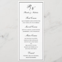 Boda clásica elegante en blanco y negro