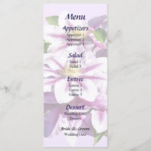 Menú Boda Clematis Pink