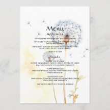 Boda con aquarela de diente de león
