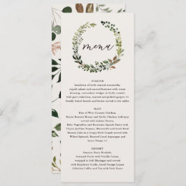 Menú boda con flores rusas y garrapatas