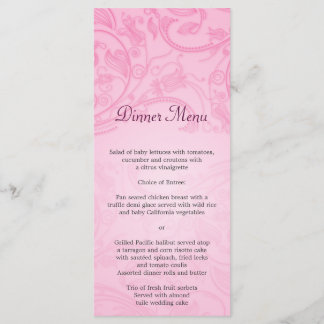 Menú Boda con sabor rosado