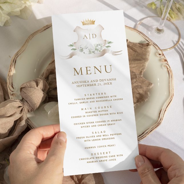 Menú Boda Corona Real Cresta de Oro (Subido por el creador)