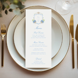 Menú Boda Cresta Monograma Costera