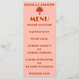 Menú Boda de 2000 ruidosos y calientes rojos