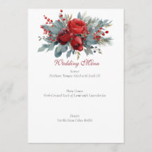 Boda de acuarela con rosas de Borgoña y rubor