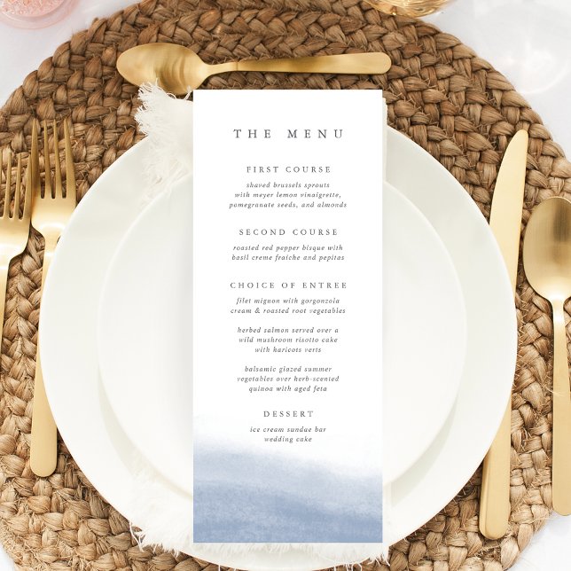 Menú Boda de acuarela costera de Tide Ebb (Subido por el creador)
