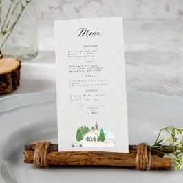 Menú Boda de Acuarela Italiana en Casa
