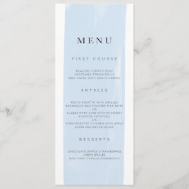 Menú Boda de acuarela simple
