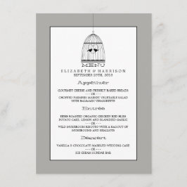 Menú Boda de adultos del corazón de la época de co