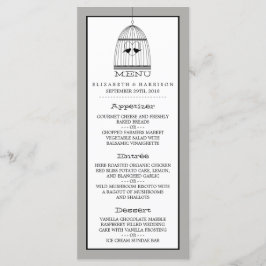 Menú Boda de adultos del corazón de la época de co