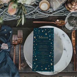 Menú Boda de astronomía lunar de la Marina Mystical Gol