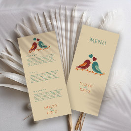 Menú Boda de Aves de Amor