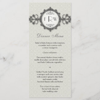 Menú Boda de banda Art Deco