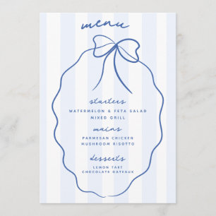 Menú Boda de barrido con mano blanca