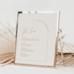 Menú Boda de caligrafía Minimalista de arco<br><div class="desc">Diseñado para coordinar con para la colección de invitaciones a bodas "Arches Minimalistas". Para cambiar detalles, haga clic en "Detalles". Para mover el texto o cambiar el tamaño, la fuente o el color, haga clic en "Editar usando la herramienta de diseño". Vea el enlace de la colección en esta página...</div>