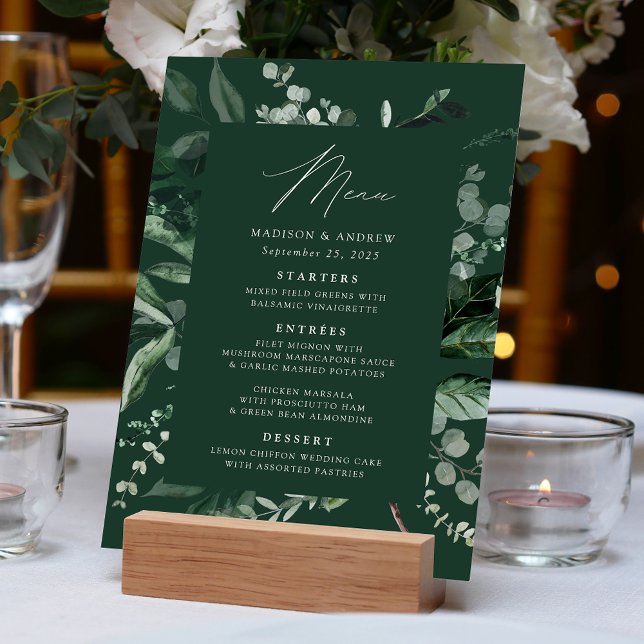 Menú Boda de Cena con Abundante Verdor (Subido por el creador)