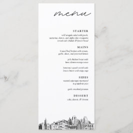 Menú Boda de cena de Salt Lake City Skyline