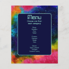 Menú Boda de Ciencia Ficción Galáctica