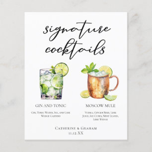 Menú Boda de cócteles de la firma Highball