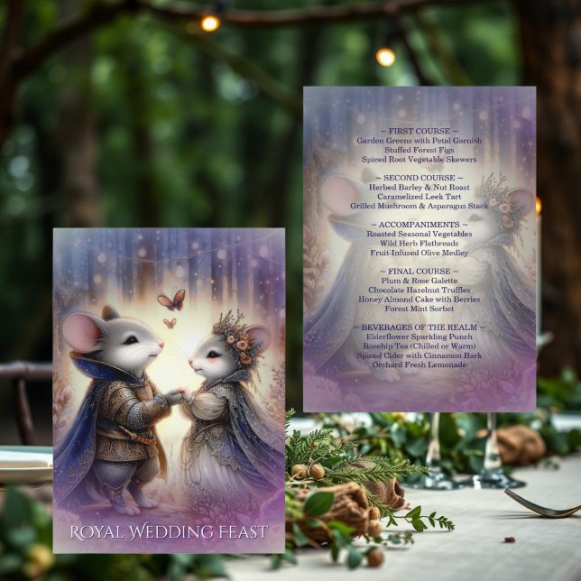 Menú Boda de Cuento de Hadas de Fantasía del Renacimien (Subido por el creador)