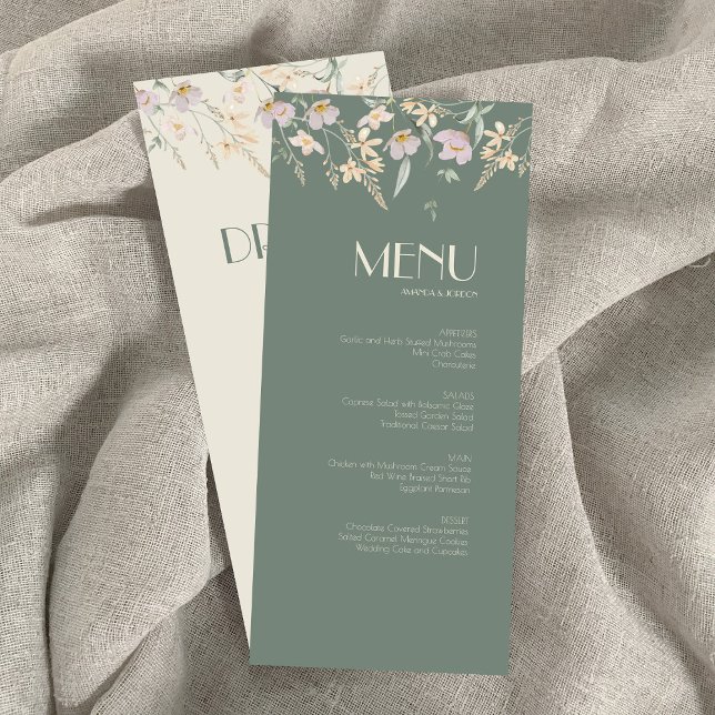 Menú Boda de degustación de flor silvestre para la (Subido por el creador)